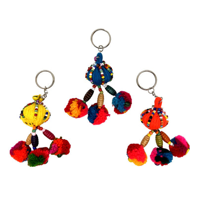 PomPom Keychain Set of 3