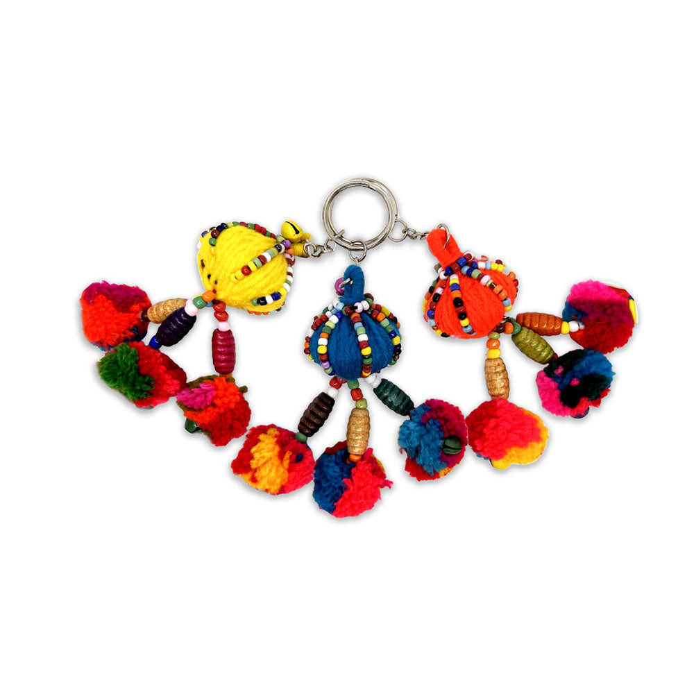 PomPom Keychain Set of 3